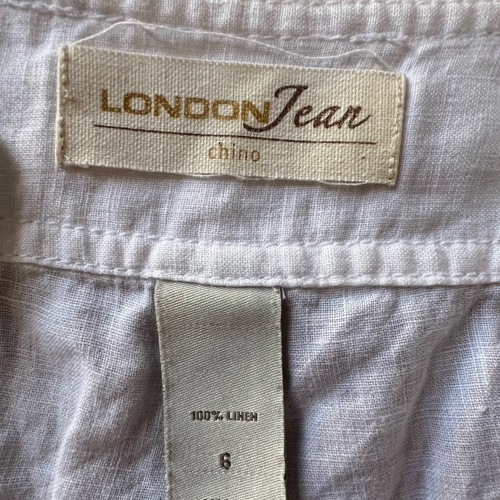 Linen SZ 6, London Jean Stark White Wide Leg Trousers. - Picture 7 of 11